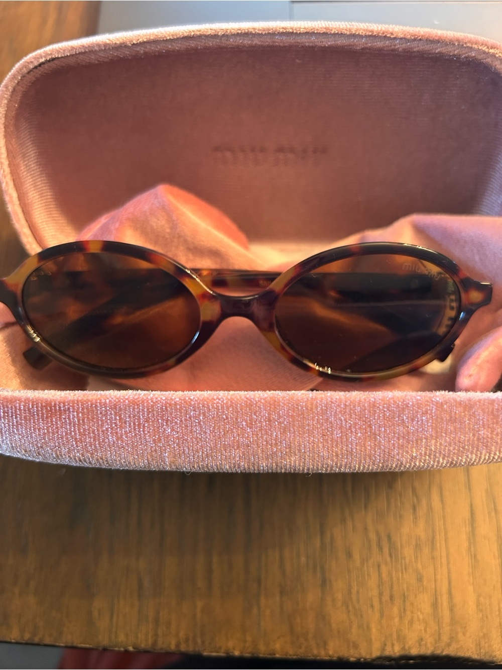 Miu Miu Sunglasses with Velvet Case